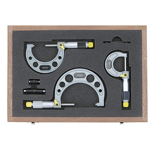 0-3" x 0.0001 Graduation Asimeto Enamel Micrometer Set