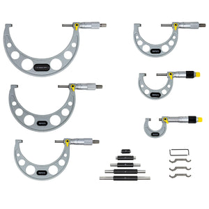 0-6" x 0.0001" Graduation Asimeto Enamel Micrometer Set