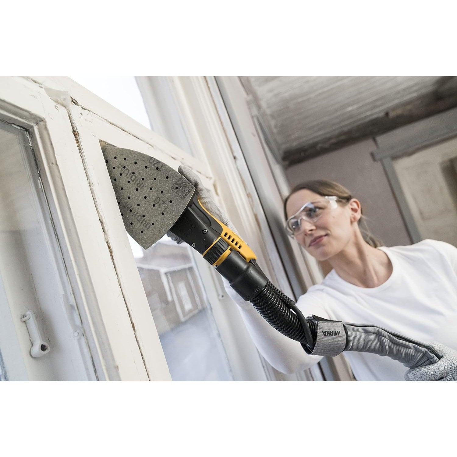 4 x 6 x 6" Mirka DEOS Delta 663 Vacuum-Ready Electric Sander 3mm Orbit