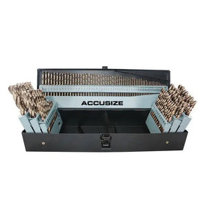 M35 HSS+5% Cobalt Premium 115 Pcs Drill Set 3-in-1, 135 deg split point, 1/16-1/2" + #1 to 60 + A to Z, Fully Ground