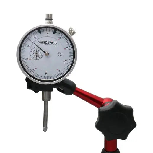 Accusize 0510-0518 - 3pc Measuring Tools Set, 1" x 0.001" Dial Indicator, 0.03" x 0.0005" Dial Test Indicator & a 30kgs Mini Magnetic Base, Professional Combo