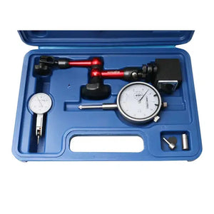 Accusize 0510-0518 - 3pc Measuring Tools Set, 1" x 0.001" Dial Indicator, 0.03" x 0.0005" Dial Test Indicator & a 30kgs Mini Magnetic Base, Professional Combo