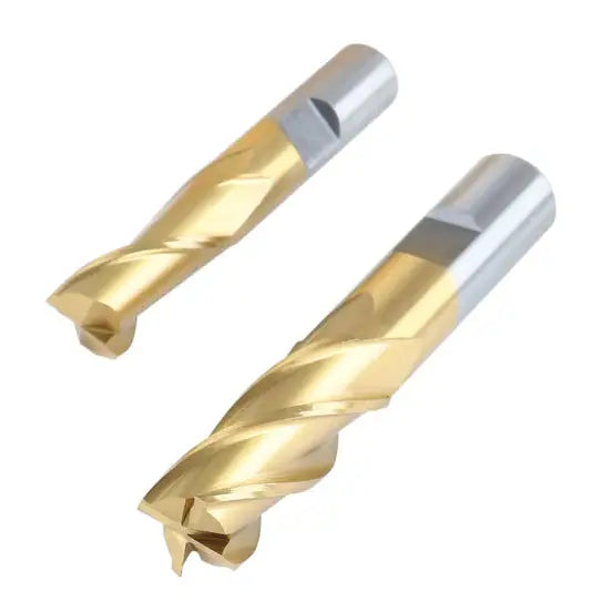 Accusize 1810-0100 - 20pc Tin Coated End Mill Set, Imperial