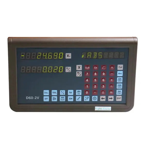 2-Axis DRO Packages for Lathe Machines, Glass Scales X, Y