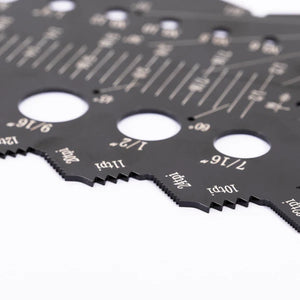 Accusize 2805-1406 - 5pc Marking Black Precision Layout Solution