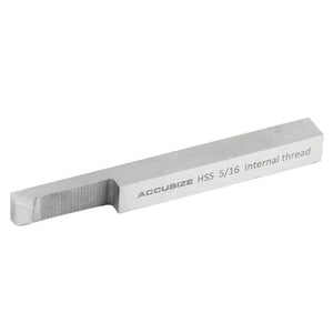 Accusize - 8 pcs H.S.S. Tool Bit Set, Pre-Ground for Turning & Facing Work, 1/4", 5/16", 3/8" & 1/2"