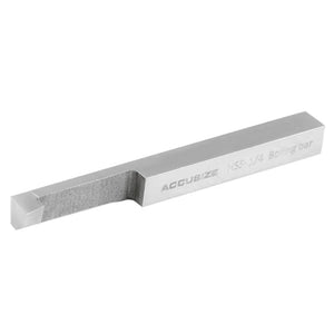 Accusize - 8 pcs H.S.S. Tool Bit Set, Pre-Ground for Turning & Facing Work, 1/4", 5/16", 3/8" & 1/2"