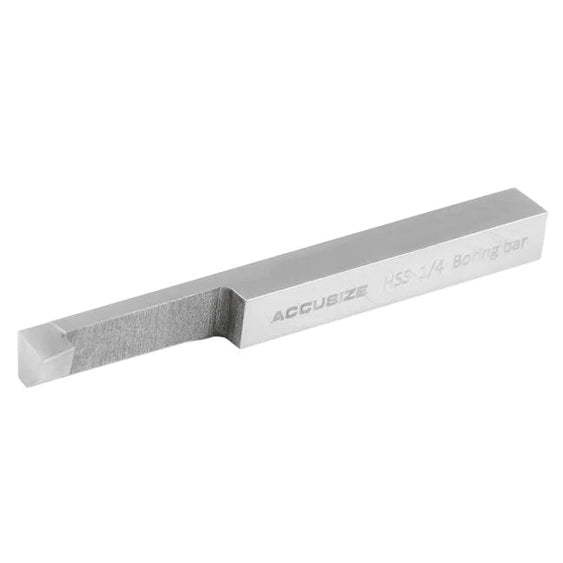 Accusize - 8 pcs H.S.S. Tool Bit Set, Pre-Ground for Turning & Facing Work, 1/4", 5/16", 3/8" & 1/2"