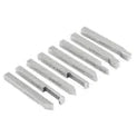 Accusize - 8 pcs H.S.S. Tool Bit Set, Pre-Ground for Turning & Facing Work, 1/4", 5/16", 3/8" & 1/2"