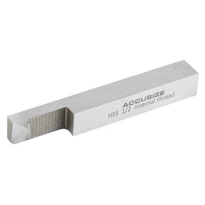 Accusize - 8 pcs H.S.S. Tool Bit Set, Pre-Ground for Turning & Facing Work, 1/4", 5/16", 3/8" & 1/2"
