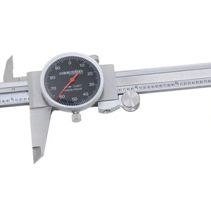 Accusize -Dial Caliper Black Face, White Scale, Red Needle, inch