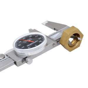 Accusize -Dial Caliper Black Face, White Scale, Red Needle, inch
