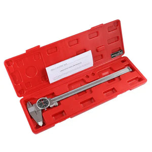 Accusize -Dial Caliper Black Face, White Scale, Red Needle, inch