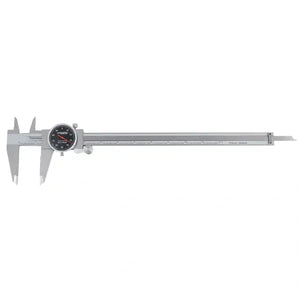 Accusize -Dial Caliper Black Face, White Scale, Red Needle, inch