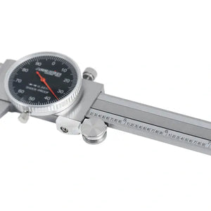 Accusize -Dial Caliper Black Face, White Scale, Red Needle, inch