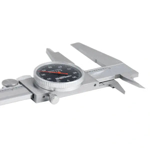 Accusize -Dial Caliper Black Face, White Scale, Red Needle, inch