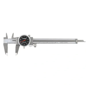 Accusize -Dial Caliper Black Face, White Scale, Red Needle, inch