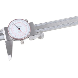 Dual Needle Precision Inch/Metric Dial Caliper, Stainless Steel 6"/150mm