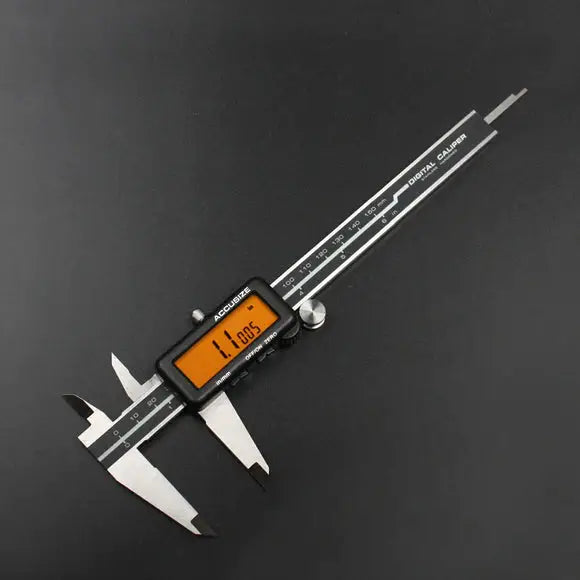 Accusize - Full Screen Yellow LCD Electronic Digital Caliper, Metric/Inch