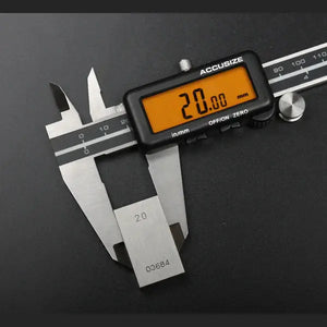 Accusize - Full Screen Yellow LCD Electronic Digital Caliper, Metric/Inch