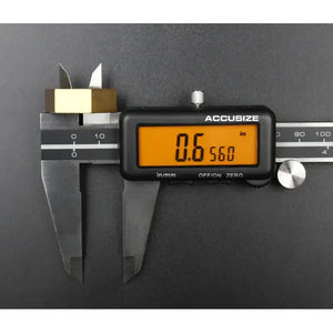 Accusize - Full Screen Yellow LCD Electronic Digital Caliper, Metric/Inch