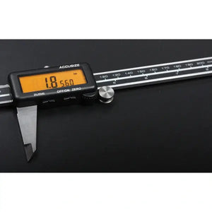 Accusize - Full Screen Yellow LCD Electronic Digital Caliper, Metric/Inch