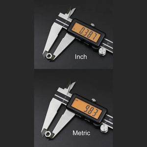Accusize - Full Screen Yellow LCD Electronic Digital Caliper, Metric/Inch