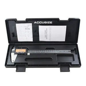 Accusize - Full Screen Yellow LCD Electronic Digital Caliper, Metric/Inch