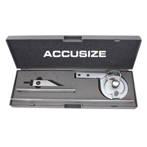 Accusize S855-C802 - Universal Dial and Bevel Protractors, 6" & 12" Blades