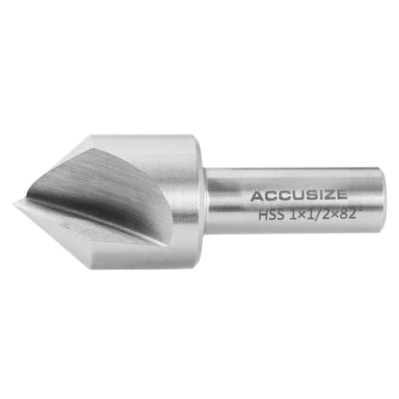 Accusize - Single Flute HSS Countersink Sets, 9 pcs/set