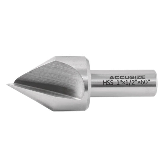Accusize - Single Flute HSS Countersink Sets, 9 pcs/set