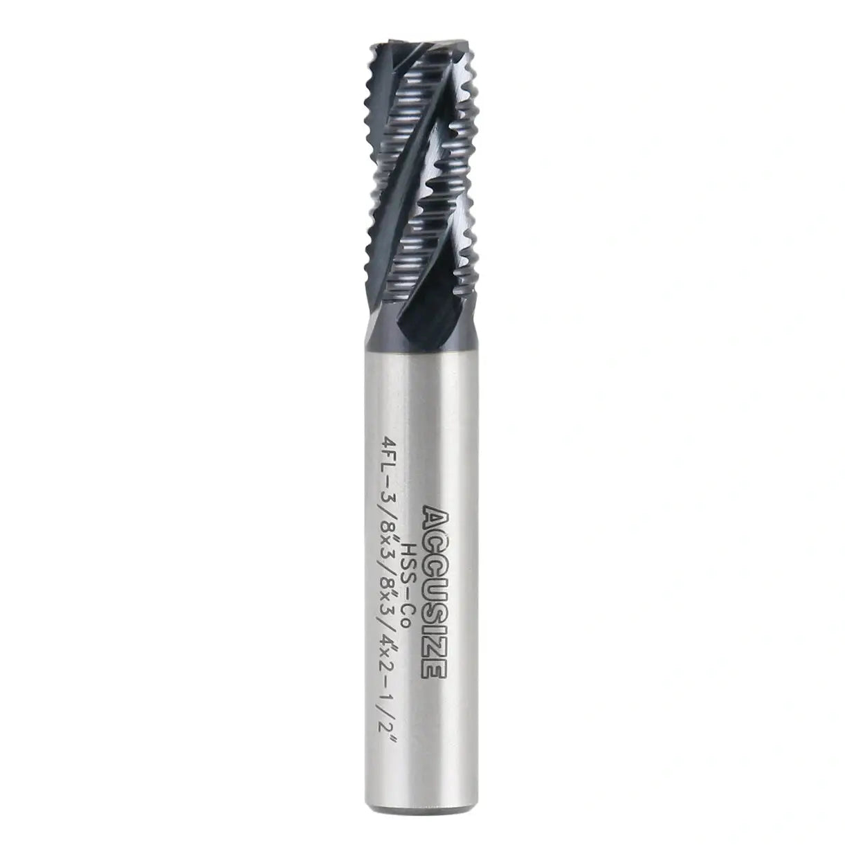 Accusize - Standard Tooth, TiAlN Coated, M42-8% Cobalt Roughing End Mills