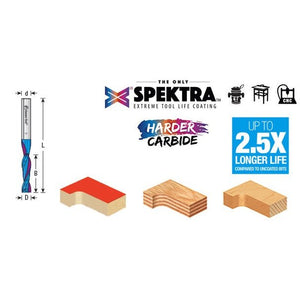 Amana 46227-K - Solid Carbide, Spektra, 1/8 Dia x 1/2 x 1/8 Inch Shank