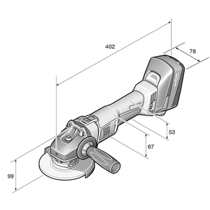 CCG 18-115 BL Cordless 4-1/2 in. angle grinder 18V N09