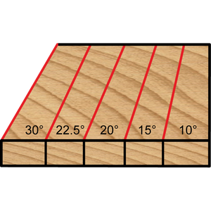 Dimar 102R8-60 - 2 3/32" Dia, Carbide Tipped, Bevel Trim Bit with Ball Bearing, 2 Flutes, 1/2" Shank, 3 5/16" Length