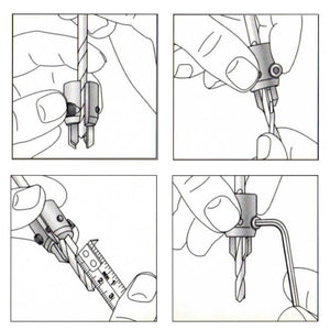 Dimar 202-CS - Adjustable Countersink/ Multi Diameter Countersink fits drills with Dia 1/8" 3.0mm to 9/32" 97.2mm