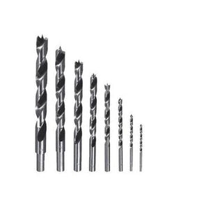 Dimar 205-DS-8 - Brad Point Drill 8 Pcs, 1/8" to 3/8"