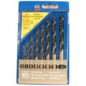 Dimar 205-DS-8 - Brad Point Drill 8 Pcs, 1/8" to 3/8"