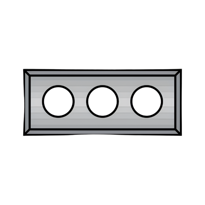 Dimar 3107350 - 50mm Length, Carbide Inserts, 12mm Width, 1.7mm Thickness
