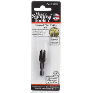 Dimar 40316 - 1/4" Dia, Snappy, Tapered Plug Cutter