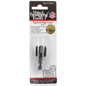 Dimar 40332 - 1/2" Dia, Snappy, Tapered Plug Cutter