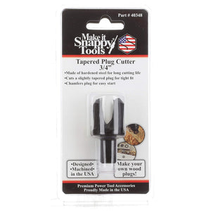 Dimar 40348 - 3/4" Dia, Snappy, Tapered Plug Cutter