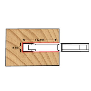 Dimar 707N-125-10 - 125mm Dia, Carbide Tipped, Grooving Cutter with Chip Limitation, 3/8" Cutting Height, 6 Teeth