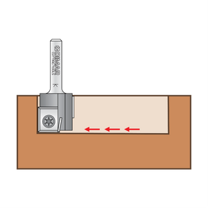 Dimar 7R4-22 - 7/8" Dia, Carbide Insert, Staggered Straight Bit, 2 Flutes, 1/4" Shank, 2" Length