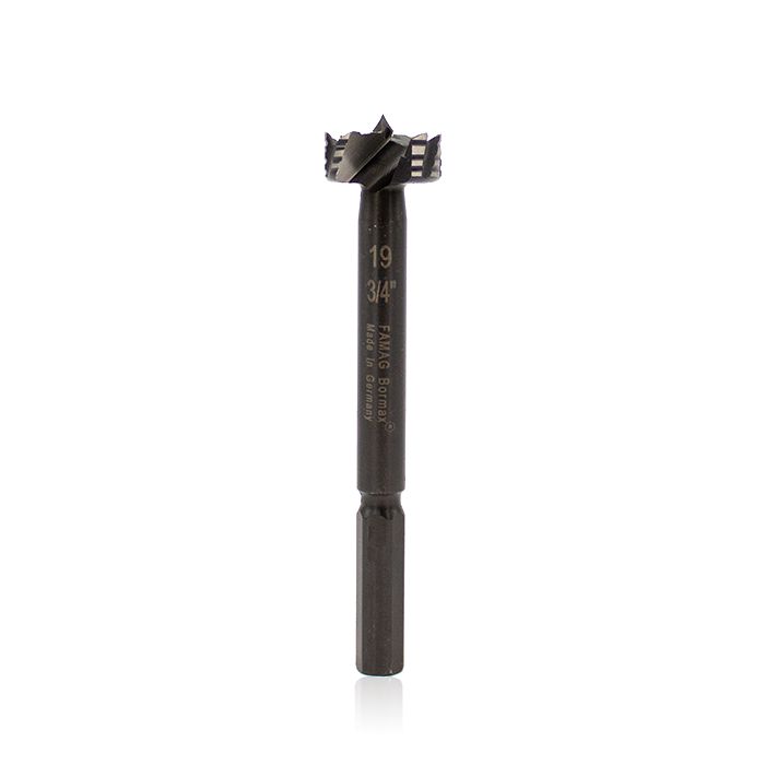 Dimar BOR-19 - 3/4" Dia, Bormax Forstner Bit, 8mm Shank, 3 1/2" Length