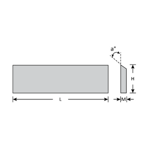 Dimar HE15118 - 15" Length, HSS T1 18% Tungsten, Planer Knife, 1" Width, 1/8" Thickness