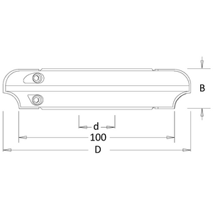 Dimar K912C116-8 - 116mm Dia, Carbide Inserts, Cove Cutter, 20mm Cutting Length, 8mm Radius
