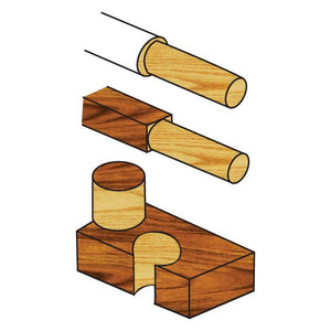 Dimar PC19 - 3/4" Dia, Plug Cutter, 4 Flutes, 13mm Shank, 5 1/2" Length