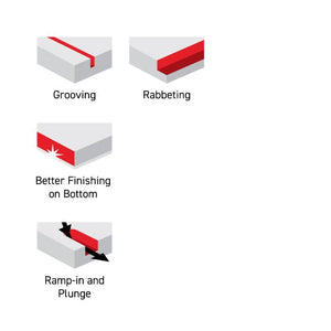 Dimar SC44 - 5/32" Dia, Solid Carbide, Spiral Bit for Man Made material, 2 Flute, Upcut, 5/8" Cutting Length, 1/4" Shank, 2 1/2" Length
