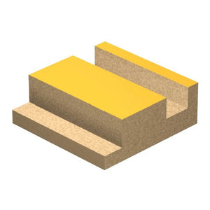 Dimar SC44 - 5/32" Dia, Solid Carbide, Spiral Bit for Man Made material, 2 Flute, Upcut, 5/8" Cutting Length, 1/4" Shank, 2 1/2" Length